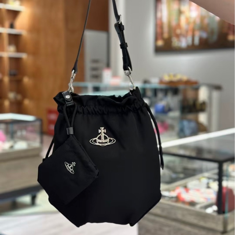 Vivienne Westwood 西太后 土星 🪐 尼龍 單肩包-0