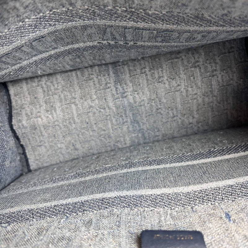 DIOR 藍色帆布老花Book tote 中號-5