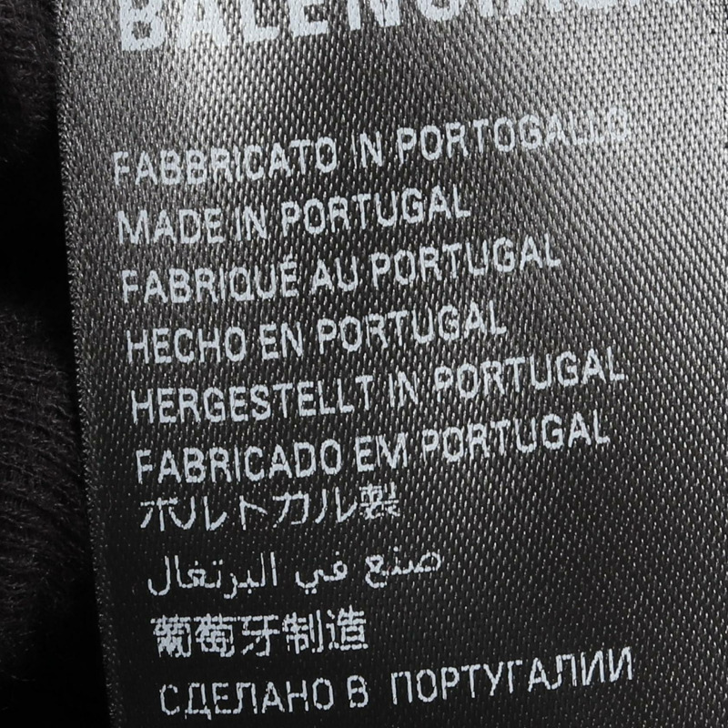 BALENCIAGA 連帽衫 818433TRVJ310702 純棉 黑色 全新 男女通用-3