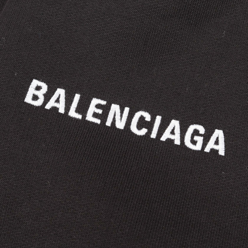 BALENCIAGA 連帽衫 818433TRVJ310702 純棉 黑色 全新 男女通用-5