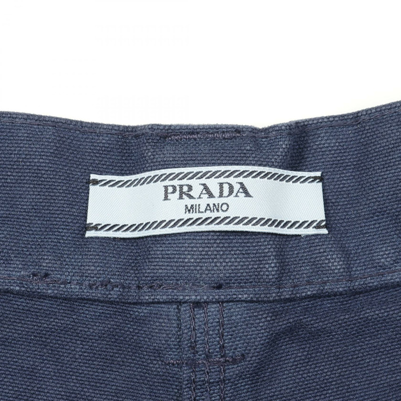 PRADA 工裝褲 #38 棉質海軍藍二手女款-2