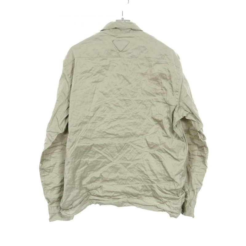 PRADA 上衣 #40 襯衫 SC693 純棉 綠色 二手 男款-1