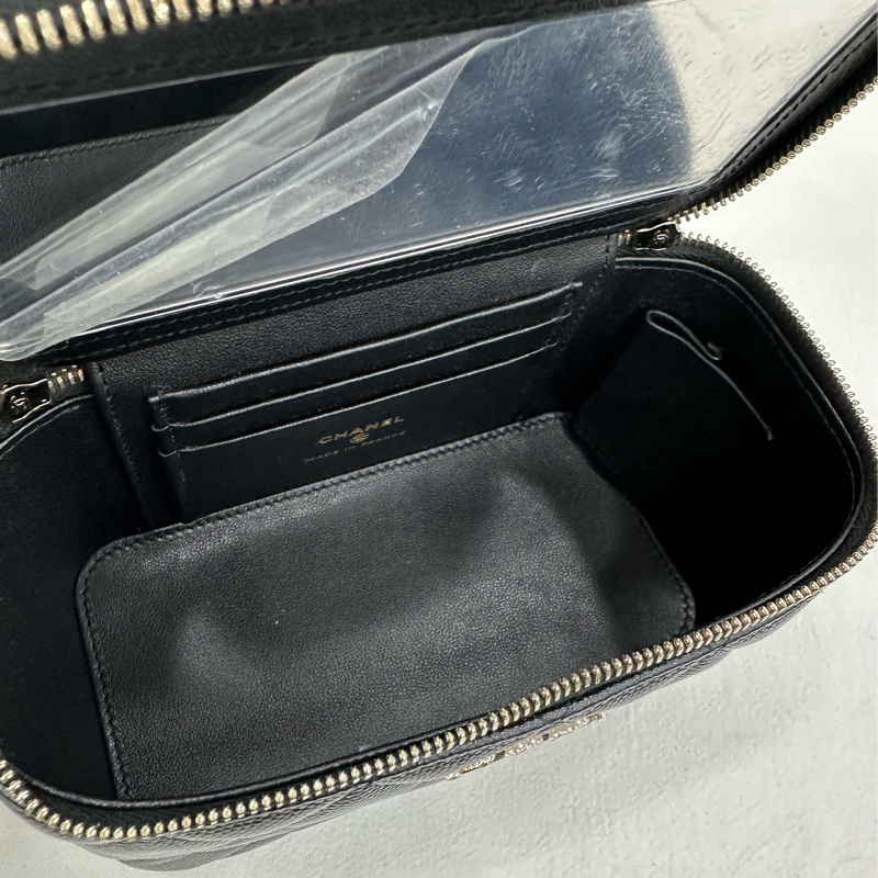 CHANEL/ 香奈兒黑金25S coco crush手柄長盒手提單肩斜背包 25年小票-8