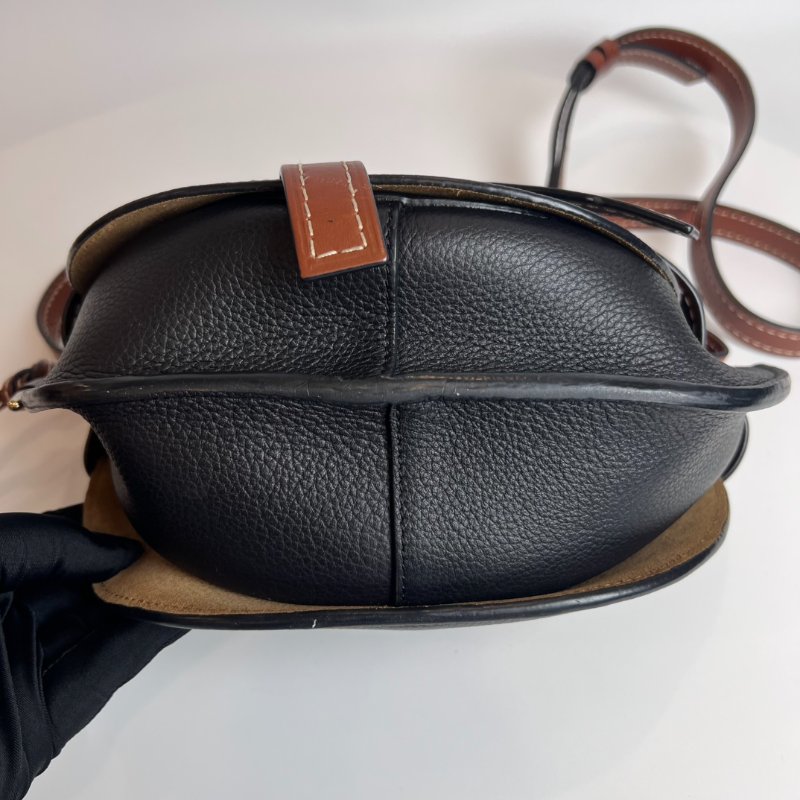 LOEWE 黑拚棕GATE SMALL-4