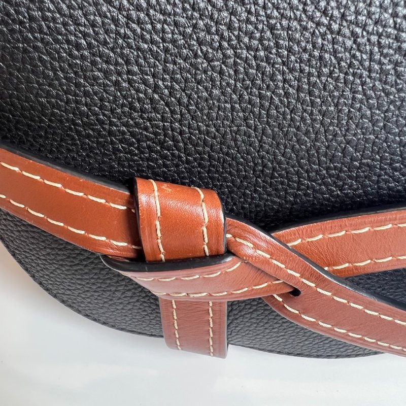 LOEWE 黑拚棕GATE SMALL-8