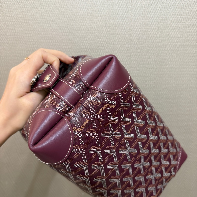 Goyard 棕色PVC Bowing Toiletry化妝包-4