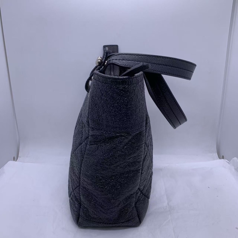 香奈兒 Chanel 黑銀小號 tote 單肩 手提包-2