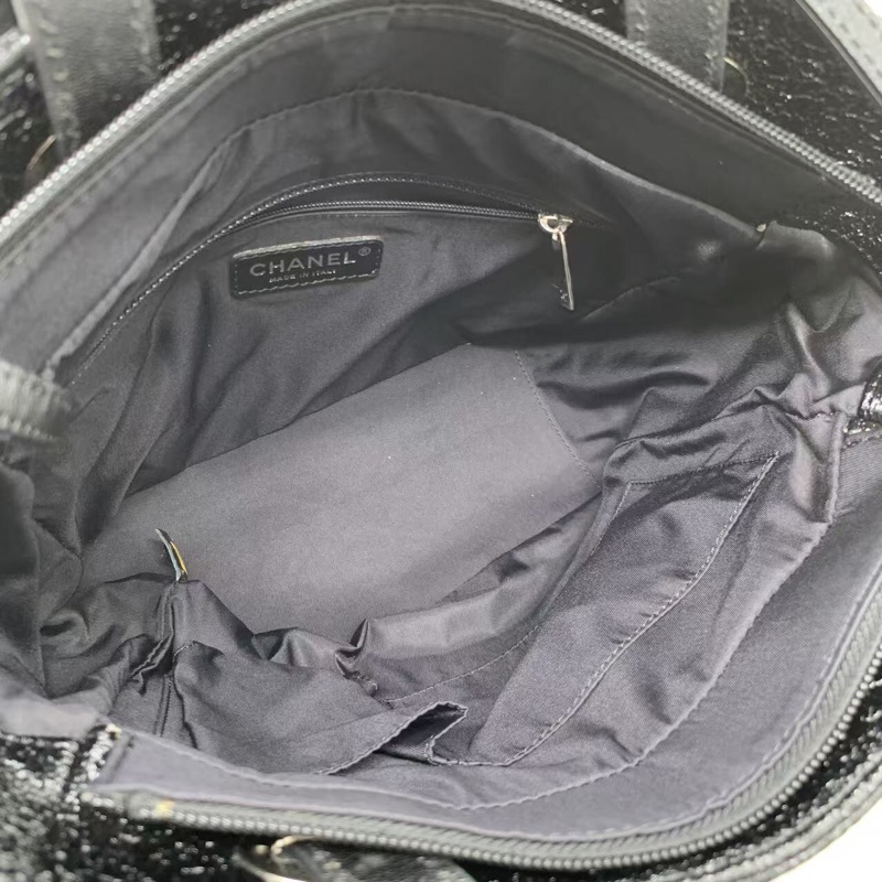 香奈兒 Chanel 黑銀小號 tote 單肩 手提包-7