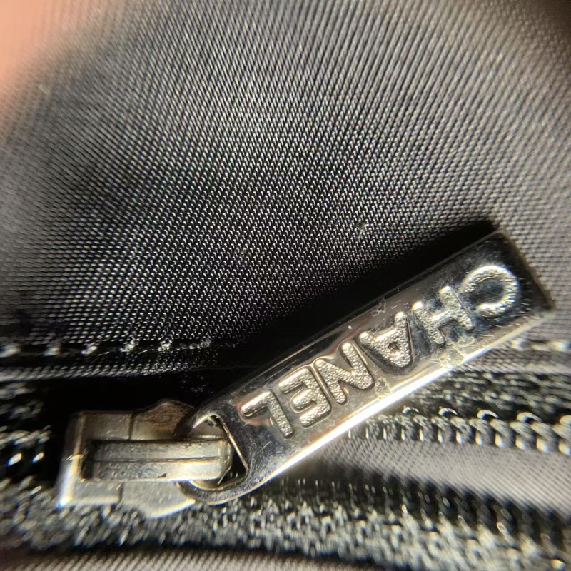 香奈兒 Chanel 黑銀小號 tote 單肩 手提包-13