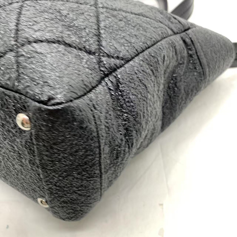 香奈兒 Chanel 黑銀小號 tote 單肩 手提包-19