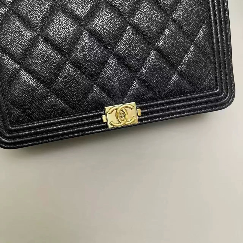 爆款!Chanel 香奈兒 Leboy Woc 黑金 保卡款-2