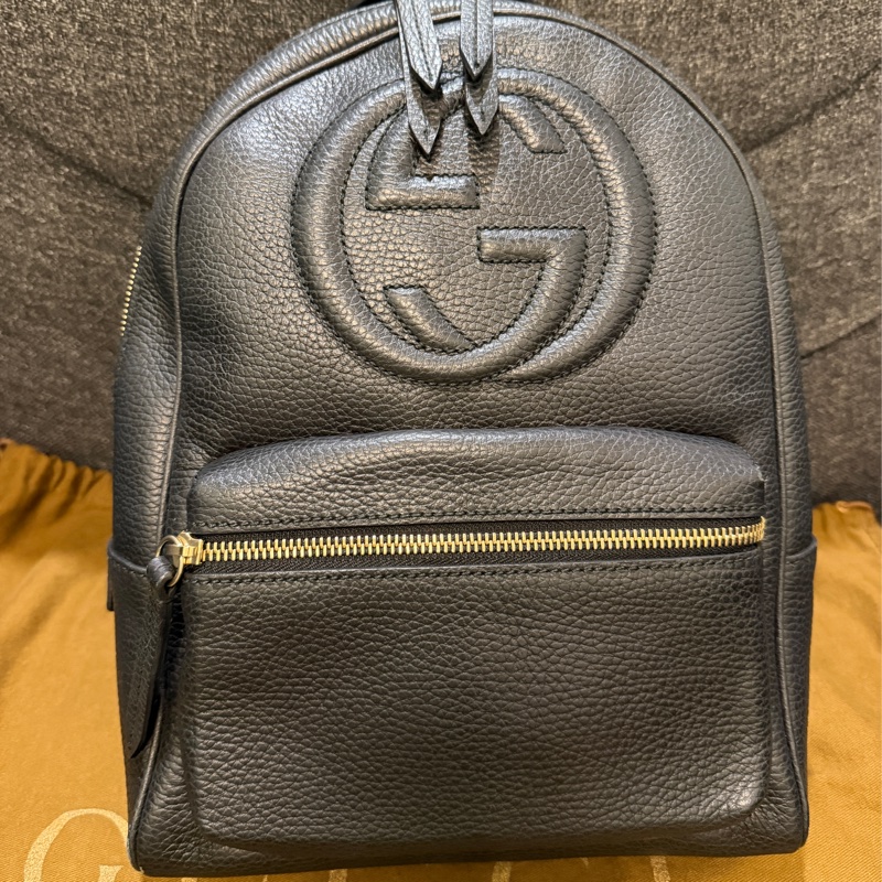 GUCCI  正品 431570 黑色款 SOHO 後背包 鏈條包-0