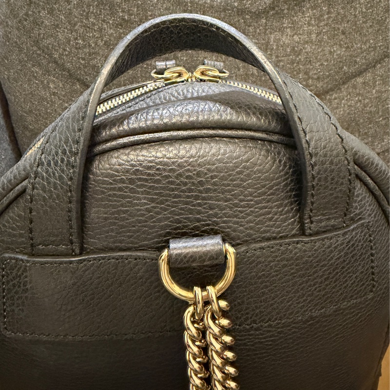 GUCCI  正品 431570 黑色款 SOHO 後背包 鏈條包-2