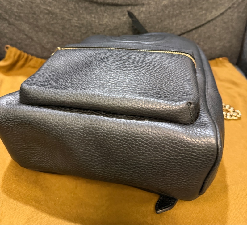 GUCCI  正品 431570 黑色款 SOHO 後背包 鏈條包-7
