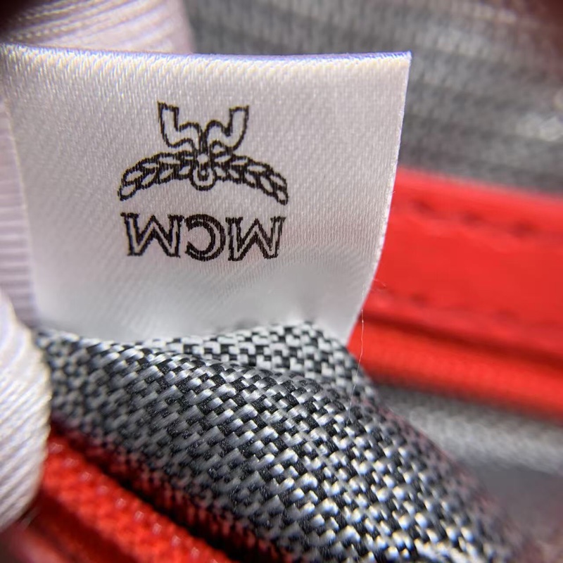 二手 mcm 雙肩包小號西瓜紅-6