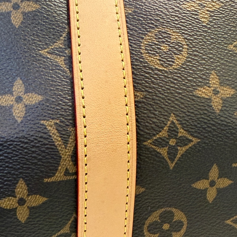 LV 原花金釦Keepall 50手提斜背旅行袋M41416-1