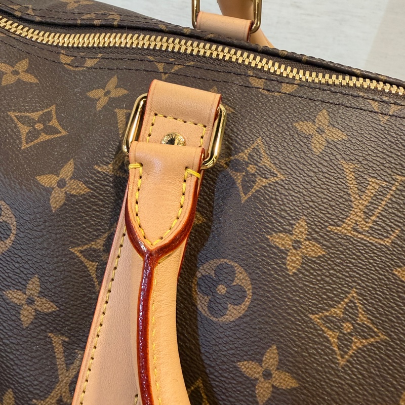 LV 原花金釦Keepall 50手提斜背旅行袋M41416-5