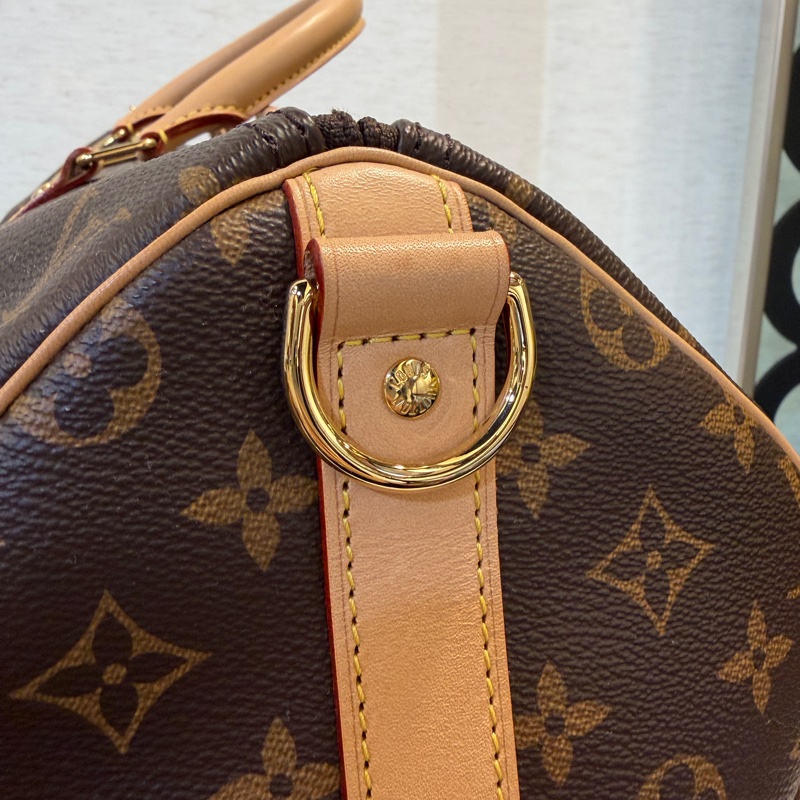 LV 原花金釦Keepall 50手提斜背旅行袋M41416-7