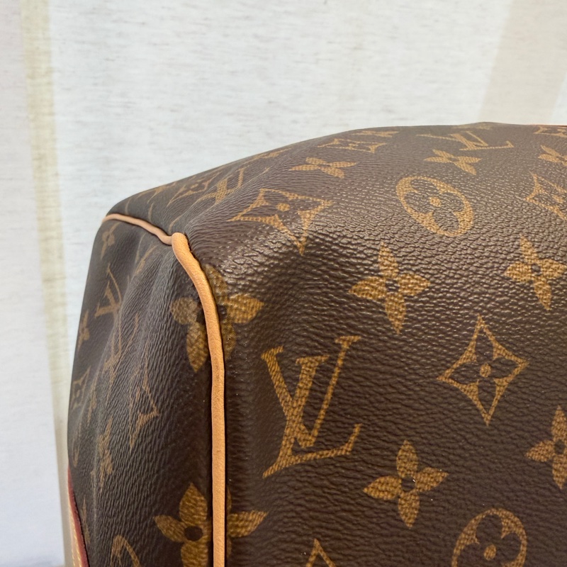 LV 原花金釦Keepall 50手提斜背旅行袋M41416-14