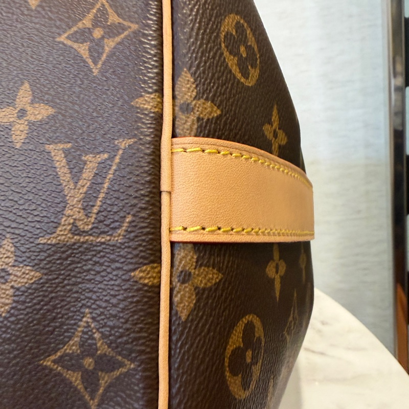 LV 原花金釦Keepall 50手提斜背旅行袋M41416-17