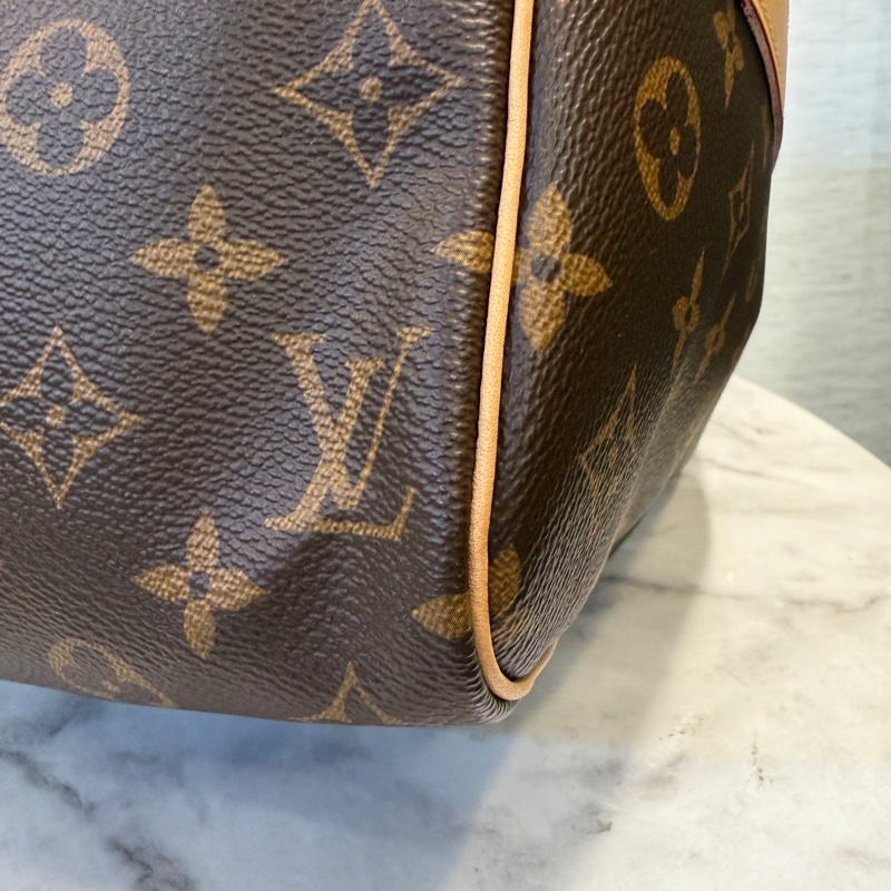 LV 原花金釦Keepall 50手提斜背旅行袋M41416-18