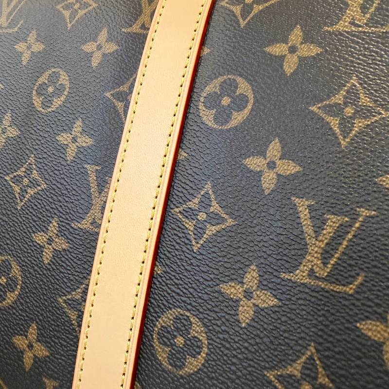 LV 原花金釦Keepall 50手提斜背旅行袋M41416-19