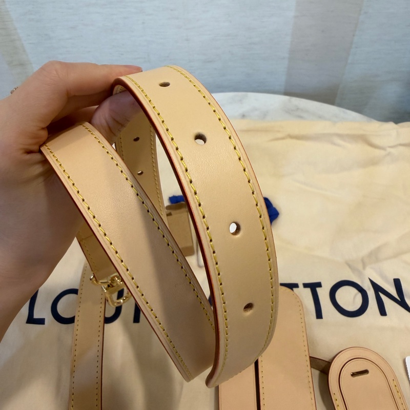 LV 原花金釦Keepall 50手提斜背旅行袋M41416-30