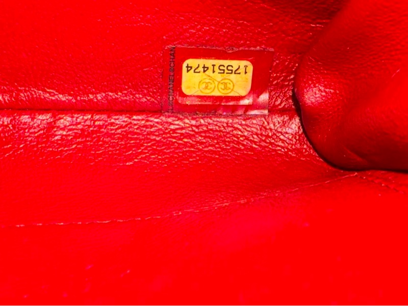 CHANEL香奈兒經典單蓋鏈條手拿包/肩背包,紅色-5