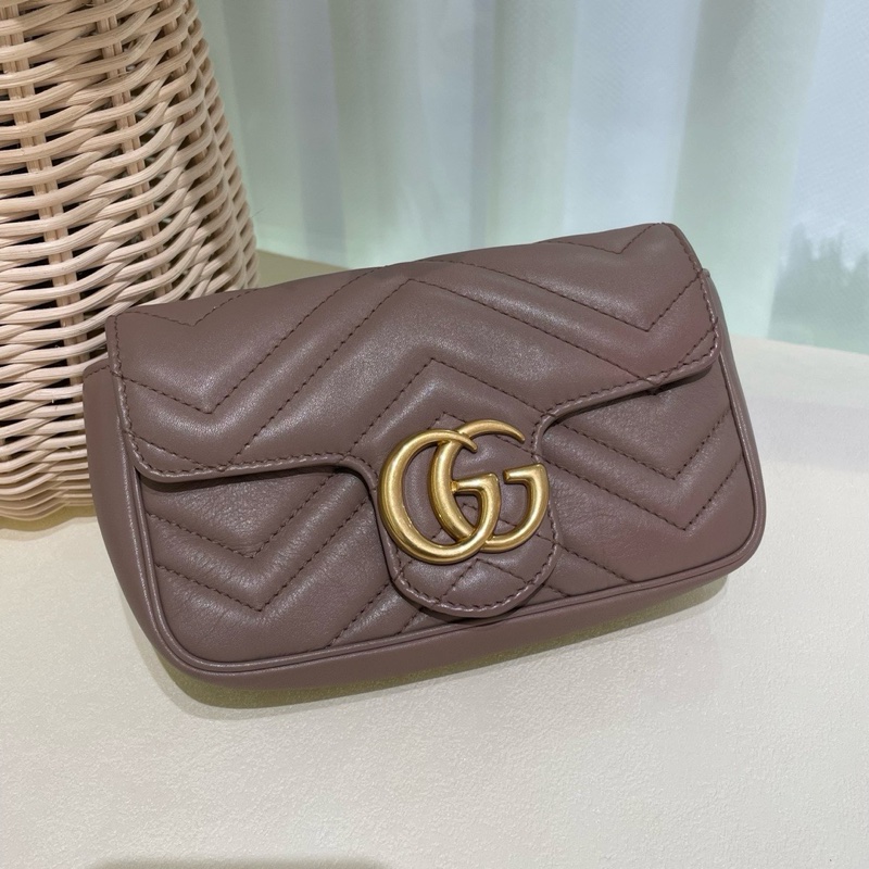 Gucci古馳mini馬蒙鏈條包marmont包-1