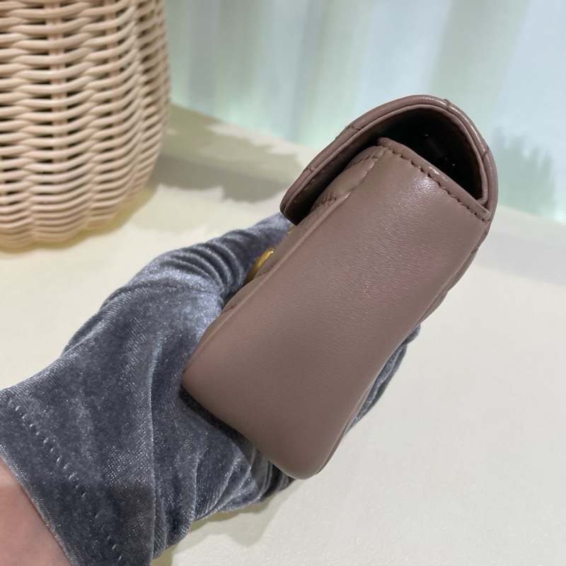 Gucci古馳mini馬蒙鏈條包marmont包-3