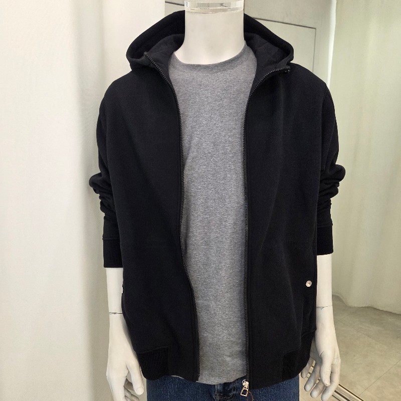 Hermès 內刷毛連帽拉鍊外套 XL-0