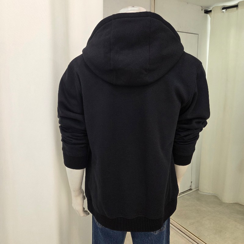 Hermès 內刷毛連帽拉鍊外套 XL-1