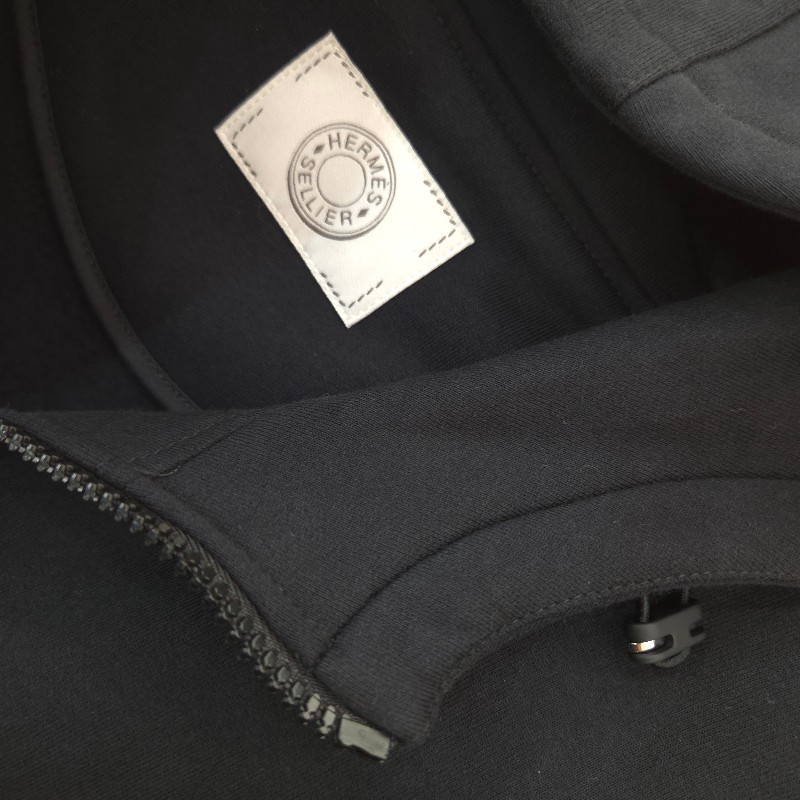 Hermès 內刷毛連帽拉鍊外套 XL-3