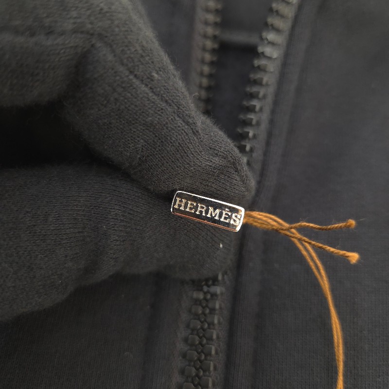 Hermès 內刷毛連帽拉鍊外套 XL-4