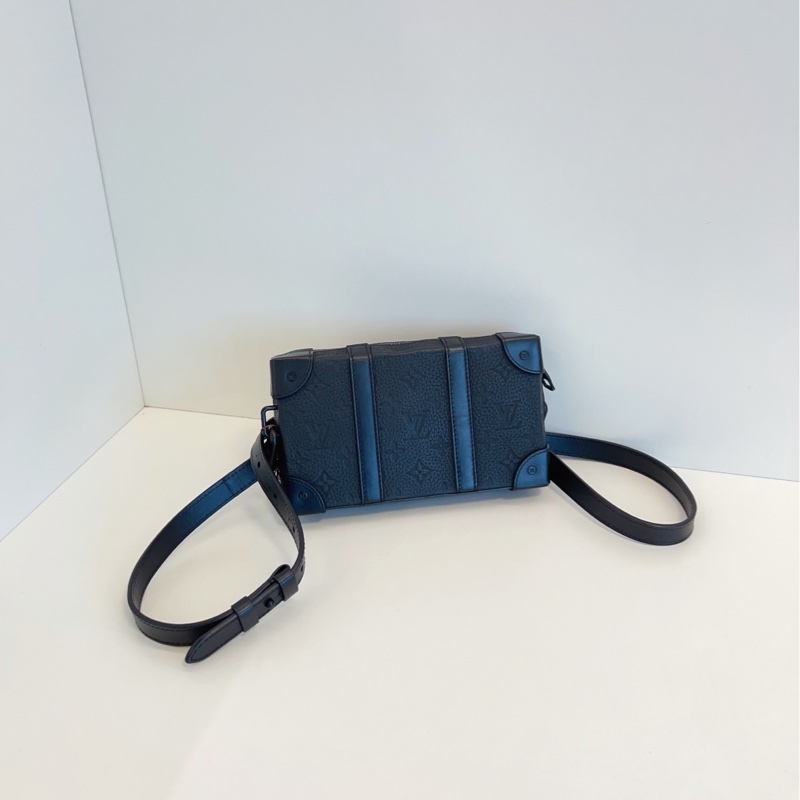 【98新🆕】LV soft trunk 黑武士全皮印花黑盒子 斜挎包 單肩包-0