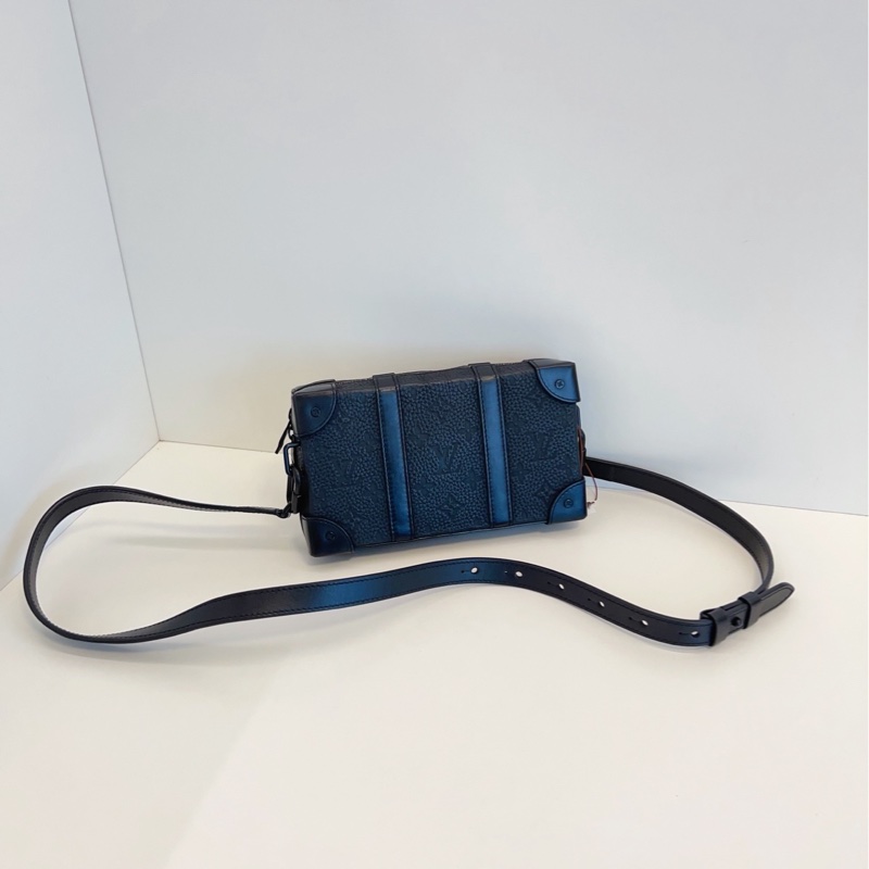 【98新🆕】LV soft trunk 黑武士全皮印花黑盒子 斜挎包 單肩包-1
