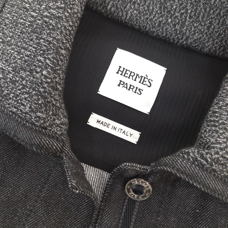 Hermès 毛領牛仔背心 42-5