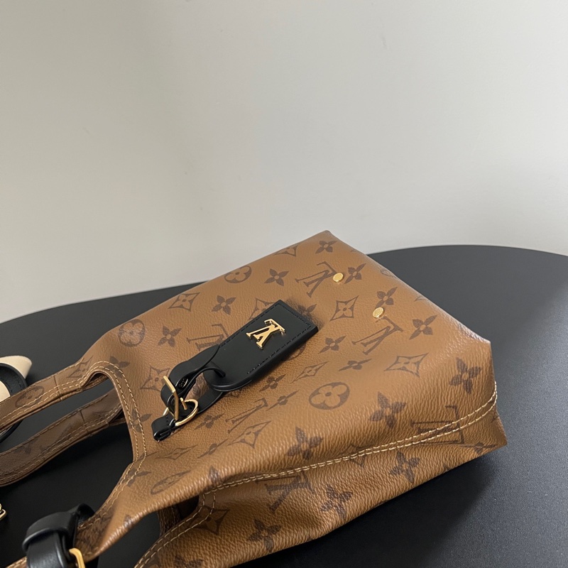 LV Atlantis BB 老花菜籃子鏈條包 肩帶開拆卸 晶片款-6