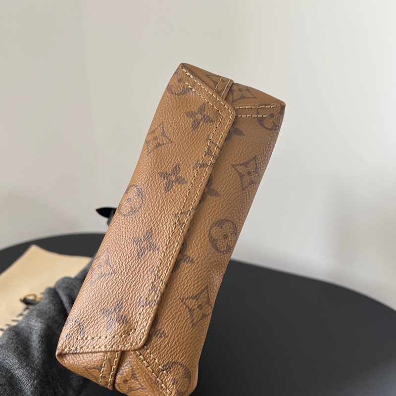 LV Atlantis BB 老花菜籃子鏈條包 肩帶開拆卸 晶片款-7