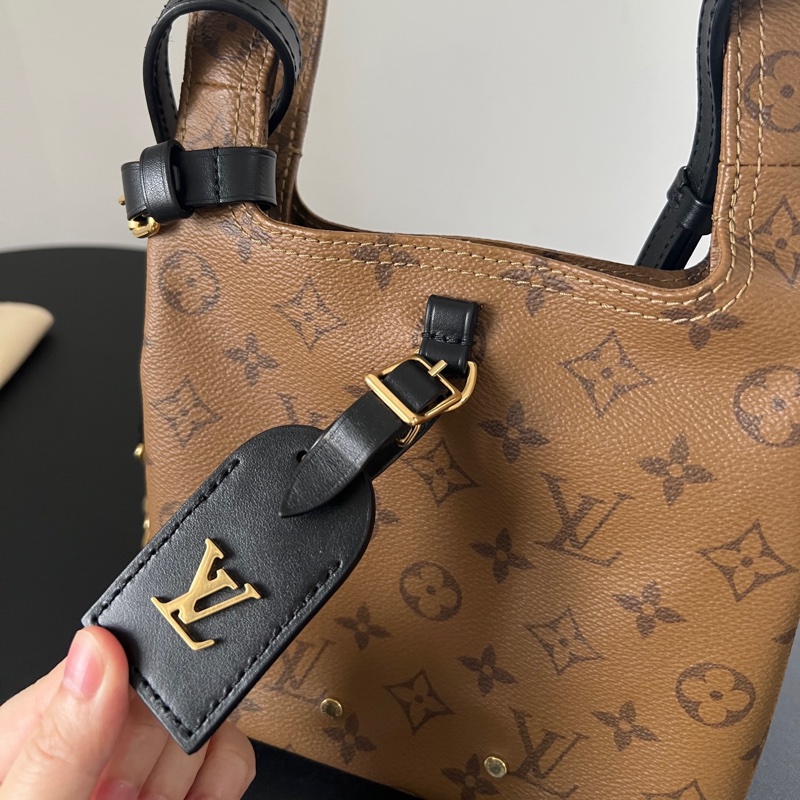 LV Atlantis BB 老花菜籃子鏈條包 肩帶開拆卸 晶片款-8