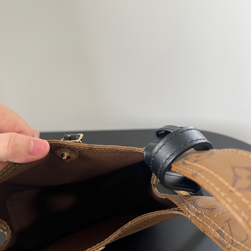 LV Atlantis BB 老花菜籃子鏈條包 肩帶開拆卸 晶片款-9