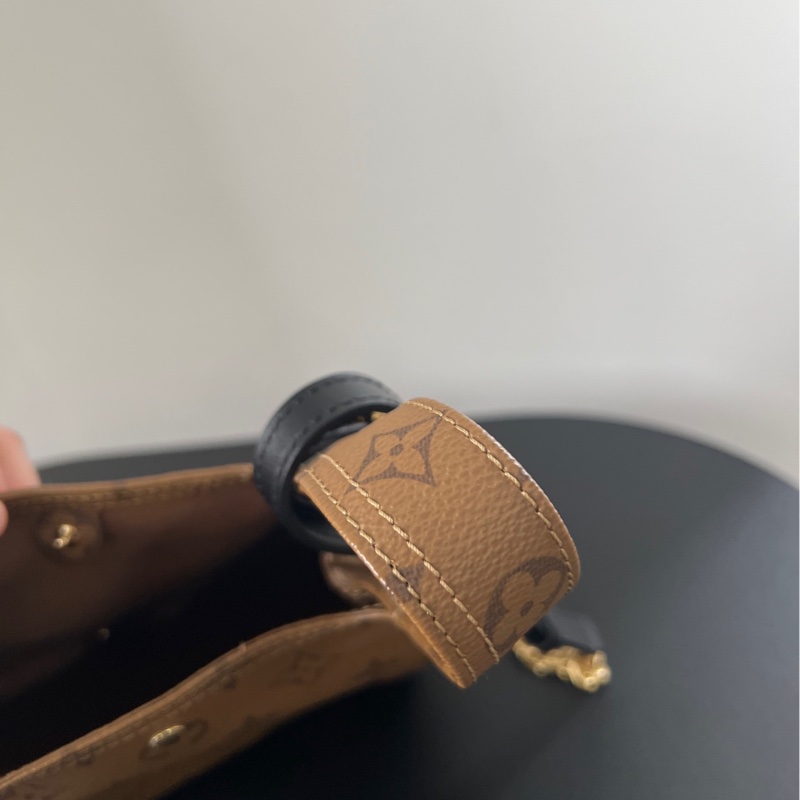 LV Atlantis BB 老花菜籃子鏈條包 肩帶開拆卸 晶片款-10