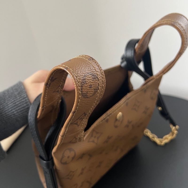 LV Atlantis BB 老花菜籃子鏈條包 肩帶開拆卸 晶片款-11