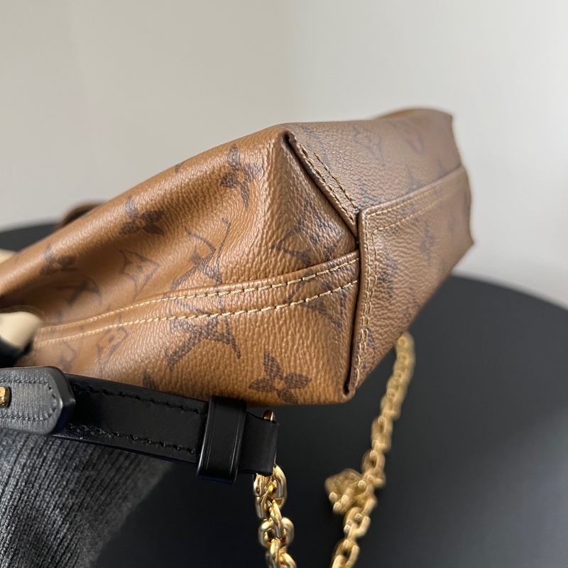 LV Atlantis BB 老花菜籃子鏈條包 肩帶開拆卸 晶片款-12