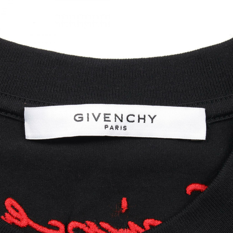 紀梵希男士黑色純棉T卹(二手)-2