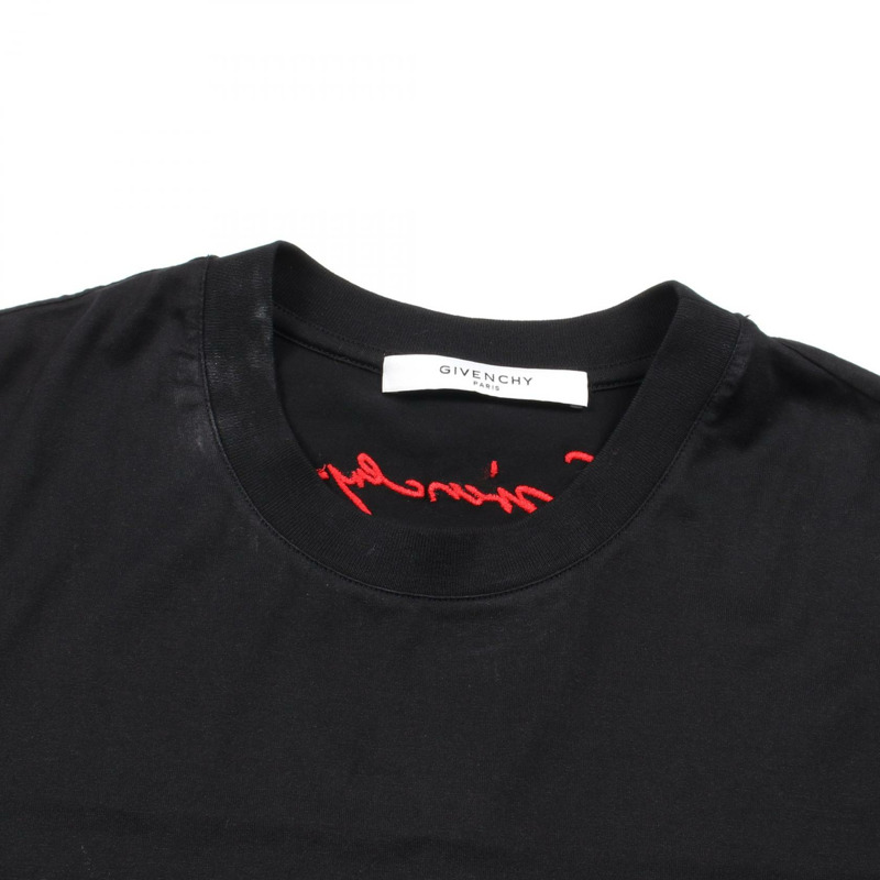 紀梵希男士黑色純棉T卹(二手)-5
