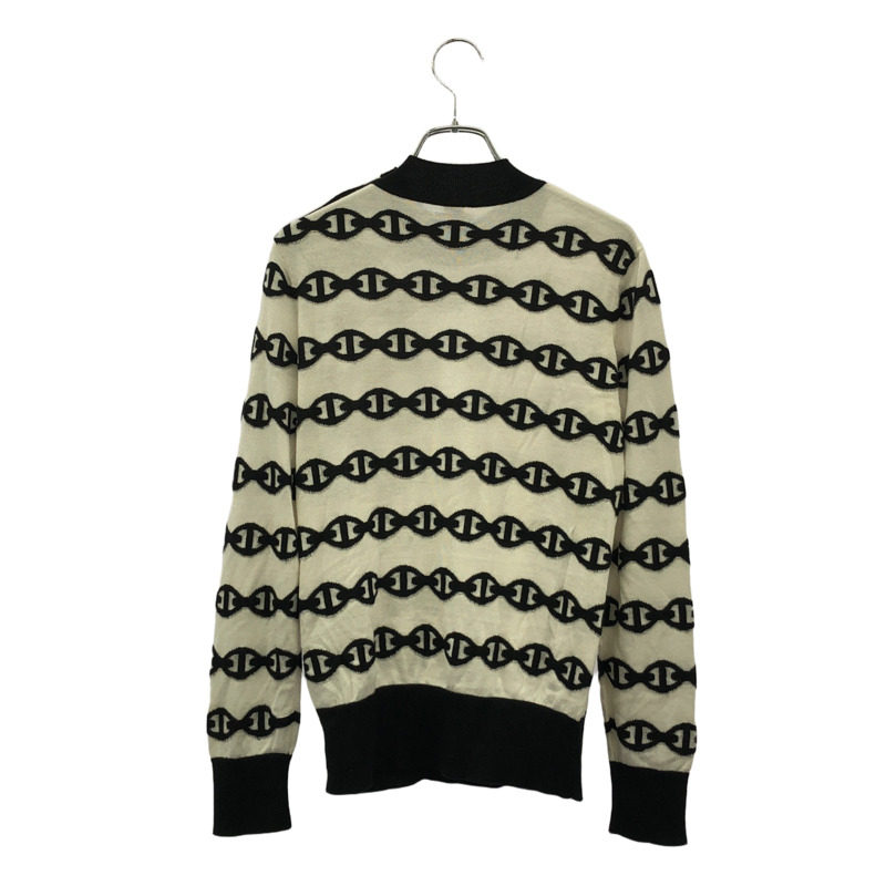 愛馬仕 Chaine dancre 針織衫上衣 羊絨棉 白色 二手 女款 #36-1