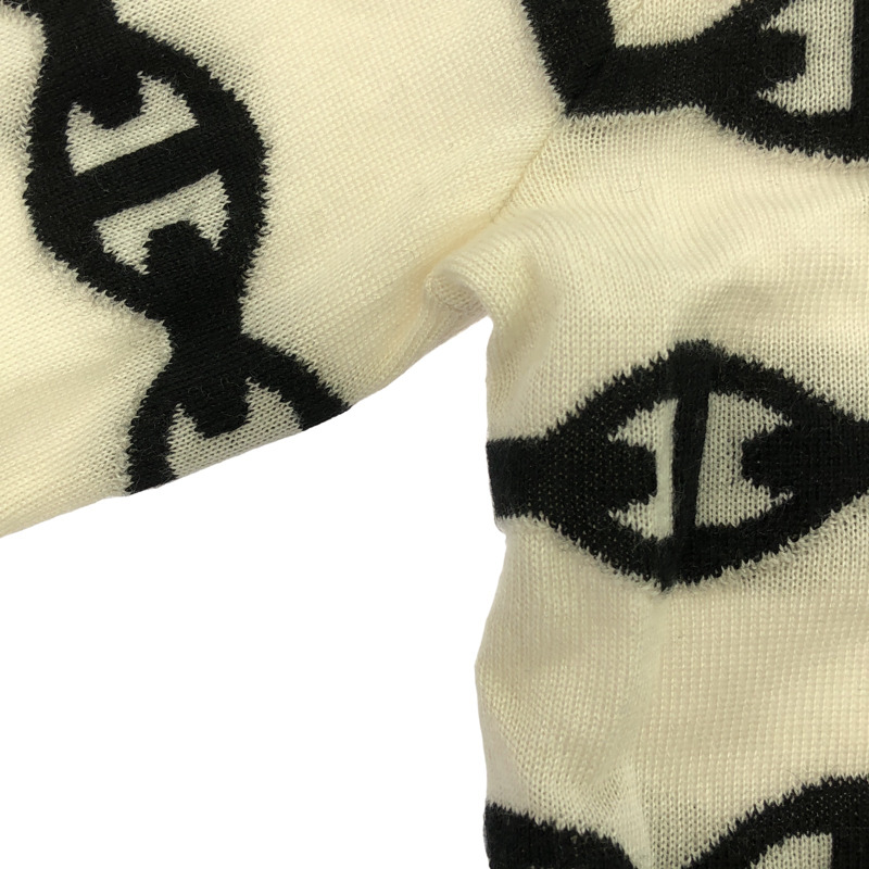 愛馬仕 Chaine dancre 針織衫上衣 羊絨棉 白色 二手 女款 #36-8