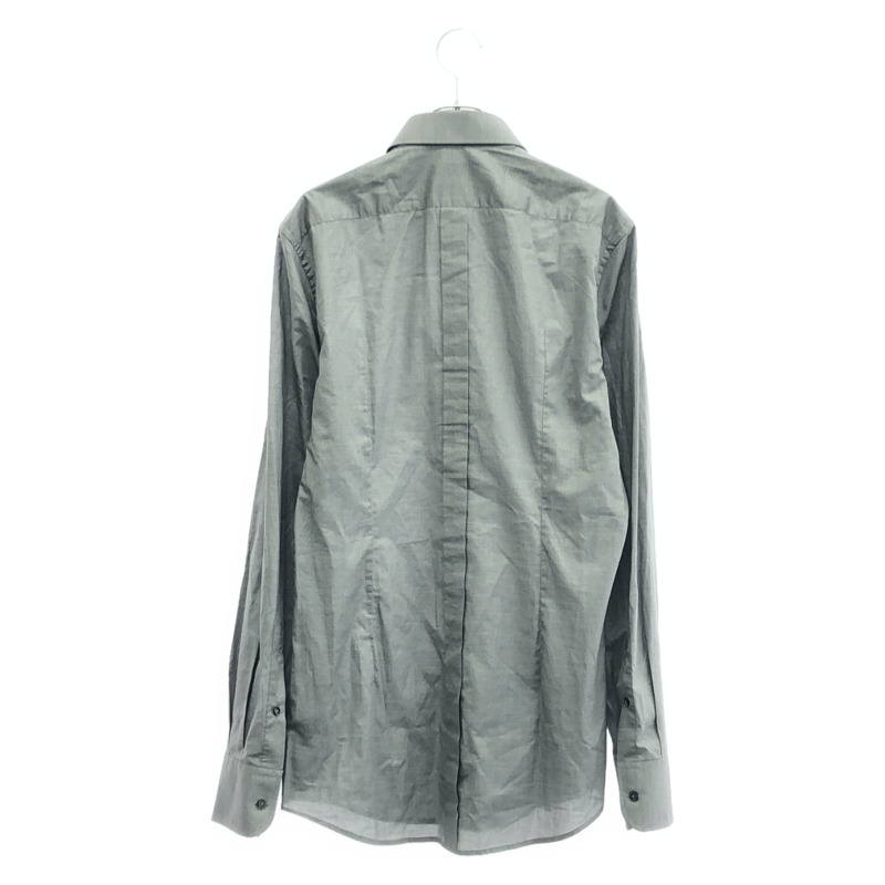 DOLCE & GABBANA 長袖襯衫，純棉，灰色，二手，男女通用-1
