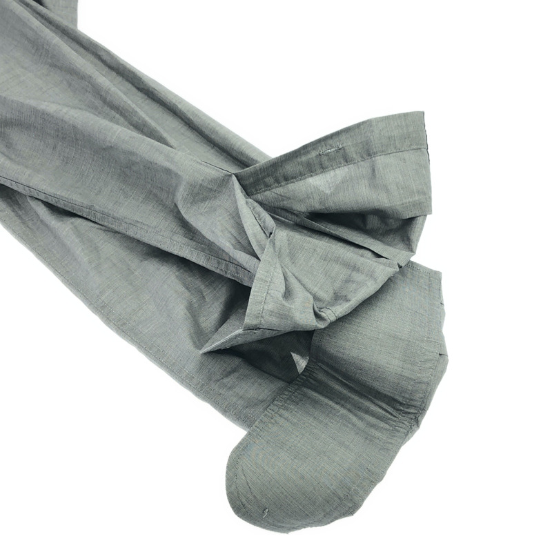 DOLCE & GABBANA 長袖襯衫，純棉，灰色，二手，男女通用-9